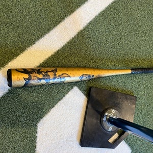 2023 DeMarini Voodoo One Gold Alloy BBCOR Certified Bat (-3) 28 oz 31" (Used)