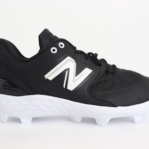 New Balance Unisex Fresh Foam X3000 V6 Molded Baseball Shoe, Black/White, Sz M16