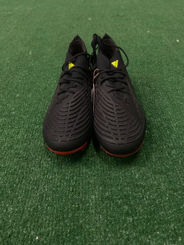 Black Men's Size 7.5 Adidas Predator Edge Cleats Molded Cleats (New)