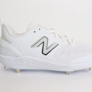 New Balance Fresh Foam Cleats X 3000 V6 Metal White SIZE Men's 16 Women's 17.5