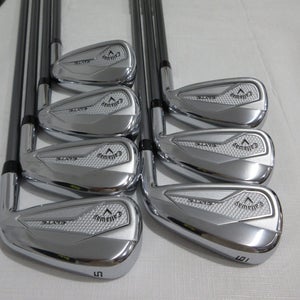 Callaway Elyte Iron Set - 5-PW, AW - Denali Stiff Flex Graphite - MINT