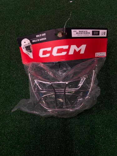 New CCM Pro Cert Cat Eye Goalie Cage |  Size: Large