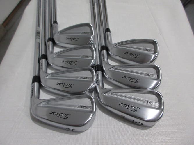 Titleist T100 23 Iron Set - 4-PW - AMT Tour White S300 Stiff Flex Steel