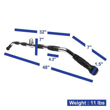 New LAT BAR W/RUBBER GRIP 48" 11347-PRMZD-LAT700