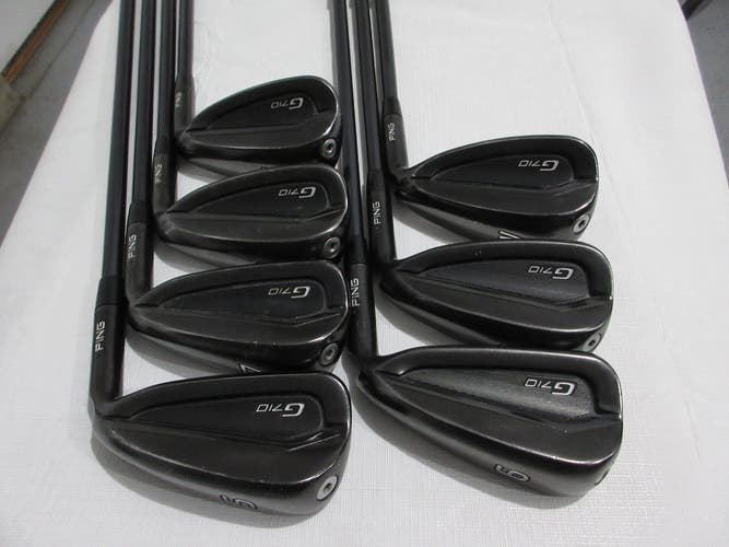 Ping G710 Iron Set - 5-PW, UW - Regular Flex Graphite - Black Dot