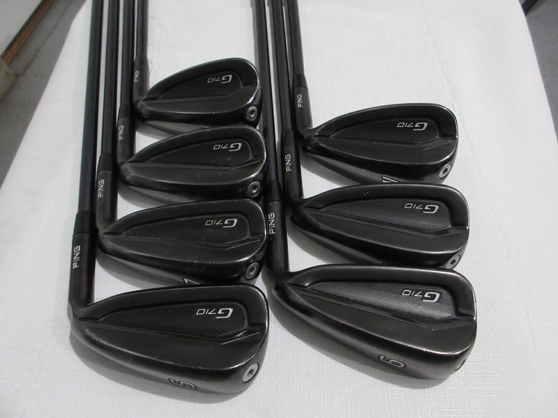 Ping G710 Iron Set - 5-PW, UW - Regular Flex Graphite - Black Dot