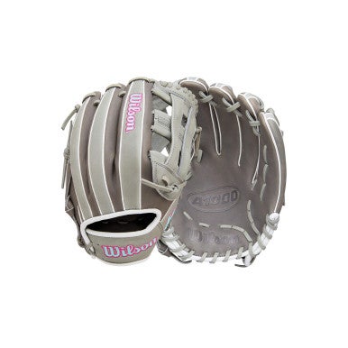 New Wilson A1000 DW5 BB/SB Glove RH Throw Grey 12" 11347-WILWBW10396012