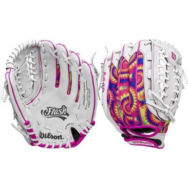 New Wilson FLASH RH Throw Fastpitch Gloves None 11" 11347-WILWBW10398411