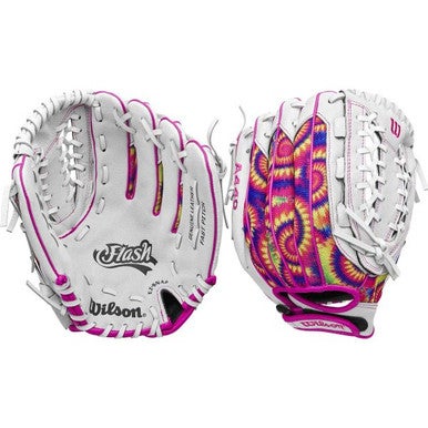 New Wilson FLASH RH Throw Fastpitch Gloves None 11" 11347-WILWBW10398411