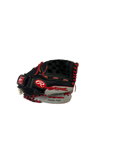 Used Rawlings PLAYMAKER SERIES BB/SB Glove RH Throw Black And Grey 11" 11692-S000141126