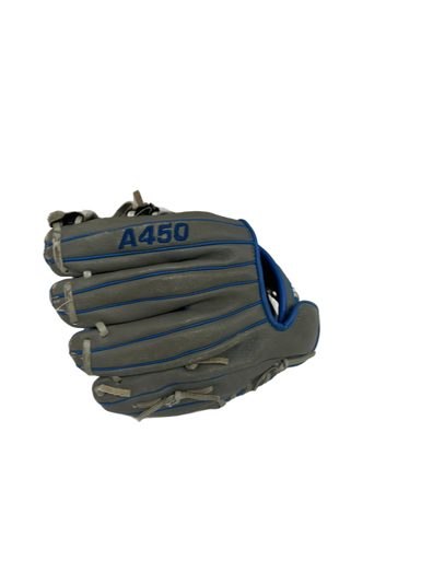 Used Wilson A450 BB/SB Glove RH Throw Grey 10 3/4" 11692-S000141120
