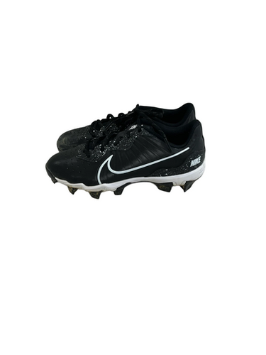 Used Nike ALPHA HURACHE BB/SB Cleats Black Junior 04.5 11692-S000142643
