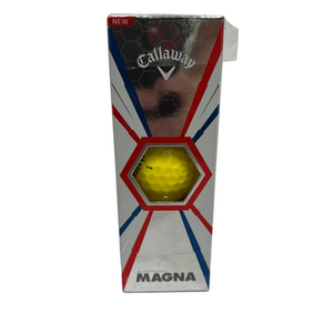 Used Callaway SUPERSOFT MAGNA 3 Ball - Golf Ball Sleeve Yellow 11692-S000142700