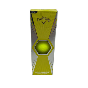 Used Callaway SUPERHOT 3 Ball - Golf Ball Sleeve Yellow 11692-S000142701