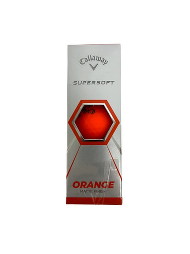 Used Callaway SUPERSOFT ORANGE 3 Ball - Golf Ball Sleeve Orange 11692-S000142706