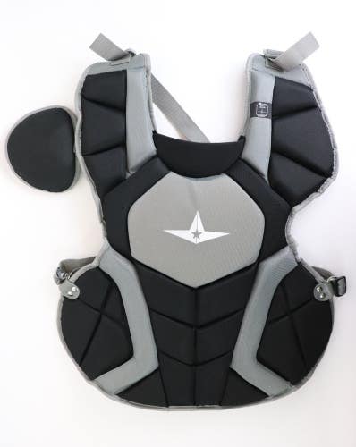 ALL STAR New Intermediate 12-16 CPCCADV1216 Catcher's Chest Protector Black Gray