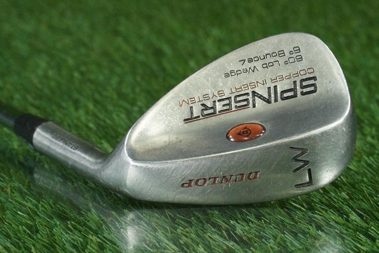 DUNLOP SPINSERT 60 6 LOB WEDGE "LW" COPPER INSERT SYSTEM STAINLESS STEEL RH