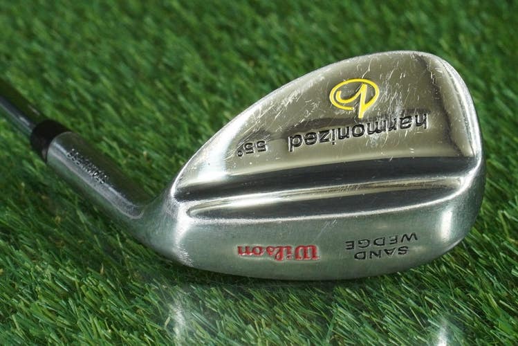 WILSON HARMONIZED 55 SAND WEDGE STAINLESS STEEL SHAFT RH ~ LOOK!!