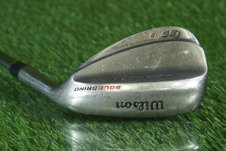 WILSON HARMONIZED 56 12 SAND WEDGE SOLE GRIND STEEL WEDGE FLEX RH ~ LOOK!!