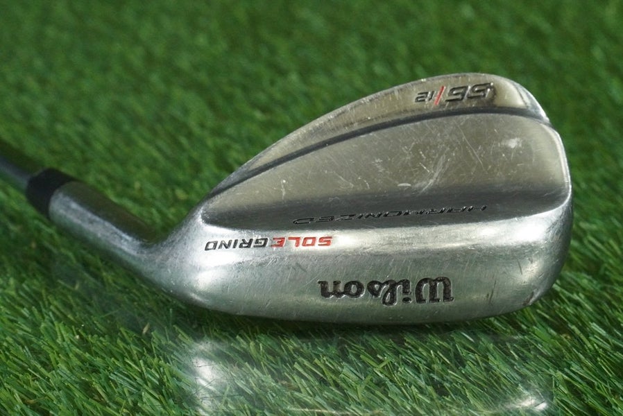 WILSON HARMONIZED 56 12 SAND WEDGE SOLE GRIND STEEL WEDGE FLEX RH ~ LOOK!!