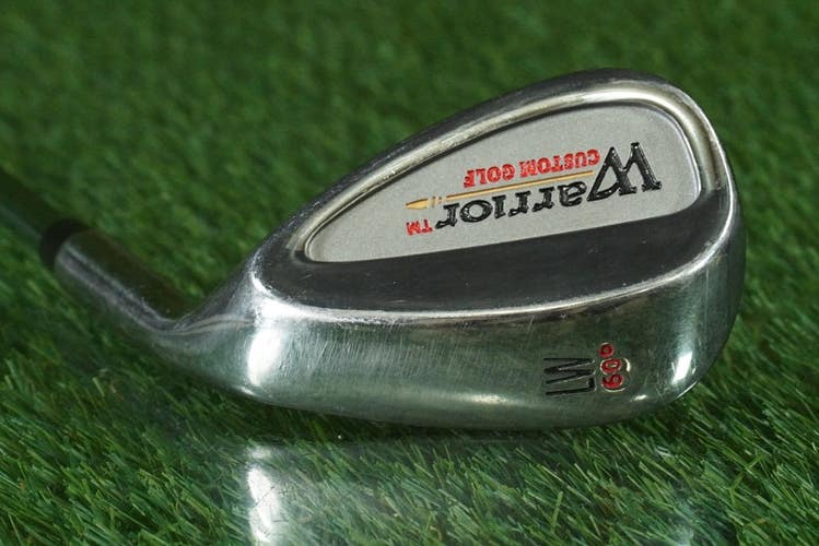 WARRIOR CUSTOM GOLF 60 LOB WEDGE "LW" STEEL SHAFT RH W/ NEW GRIP ~ LOOK!!