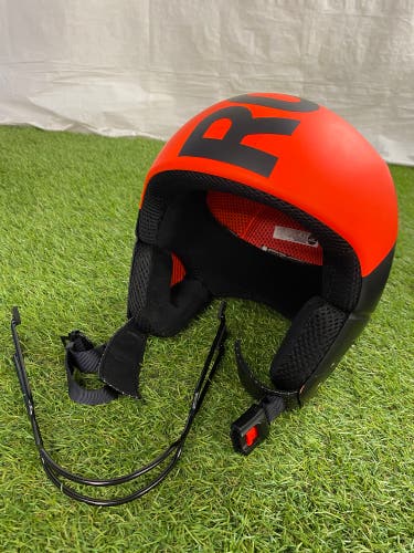 Rossignol Hero 9 Impact Helmet With Chin Guard (Used) FIS Legal Size: 56