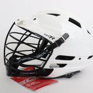 Cascade CPV-R M/L Medium Large Lacrosse Helmet White / Black Adjustable Fit