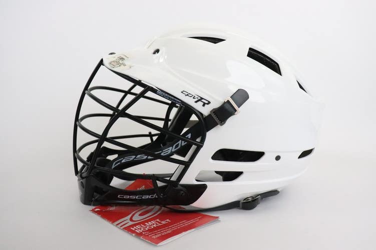 Cascade CPV-R M/L Medium Large Lacrosse Helmet White / Black Adjustable Fit