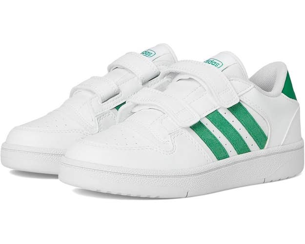 Adidas Break Start JI0374 Sneakers Kids US 13 White Green Casual Shoes TZP215