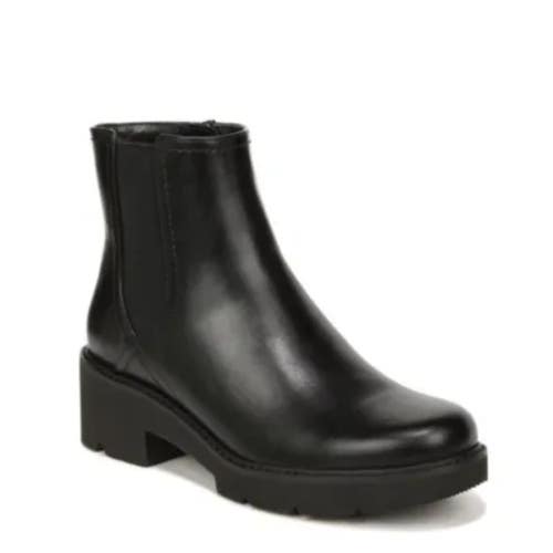Naturalizer Cade Boots Women's US 6 Black Leather Round Toe Ankle Chelsea TZP193