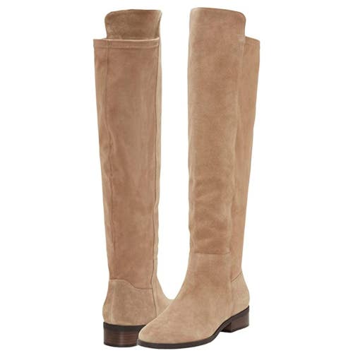 Lucky Brand Calypso Women's US 5 Dune Beige Suede Over-The-Knee Boots TZP202
