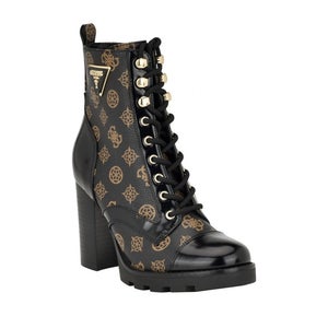 Guess Neadyn Boots Women's US 10 Black Round Toe Block Heel Ankle Bootie TZP196