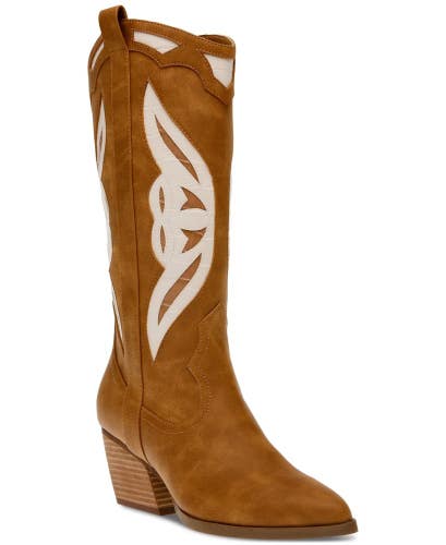 Dv Dolce Vita Keiley Women's US 10 Tan Brown Pointed Toe Cowboy Boots TZP166