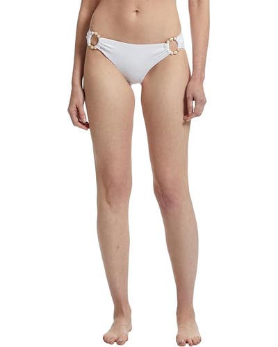 BECCA Marble Canyon Gracie Ring Hipster Bottom Women Medium White Swimwear TLW34