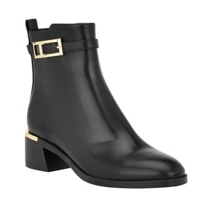 Calvin Klein Jallis Boots Women's US 9.5 Black Faux Leather Dress Bootie TZP175