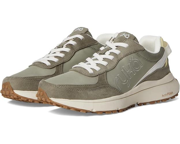 Ryka Jog on I9572M2302 Sneakers Women's US 7 Vetiver Green Walking Shoes TZP212