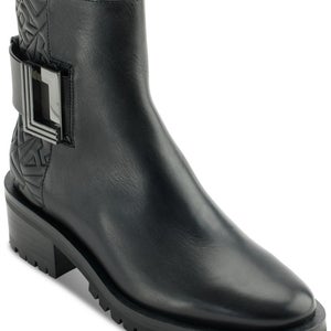 Karl Lagerfeld Paris Vara KL337983 Boots Womens US 7.5 Black Ankle Bootie TZP162