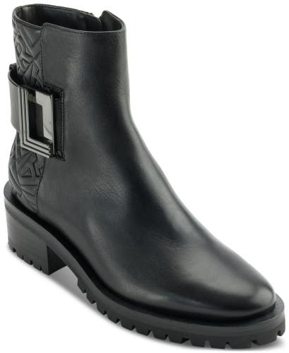 Karl Lagerfeld Paris Vara KL337983 Boots Womens US 7.5 Black Ankle Bootie TZP162