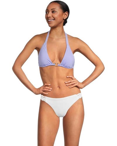 Becca by Rebecca Virtue Colette American Fit Bikini Bottom Women's S White TLW69