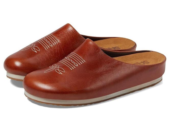 SAS Hinny 3853-195 Flat Women's US 9.5 Chestnut Leather Slip-On Mule TZP205