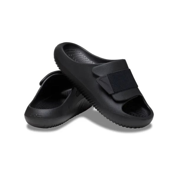 Crocs Mellow Luxe Recovery 209413 Slide Unisex 8M/10W Black Slip On Sandals TLW5