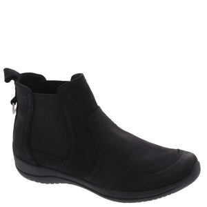 Earth Faine Boots Women's US 9.5 Black Round Toe Nubuck Leather Slip-On TZP169
