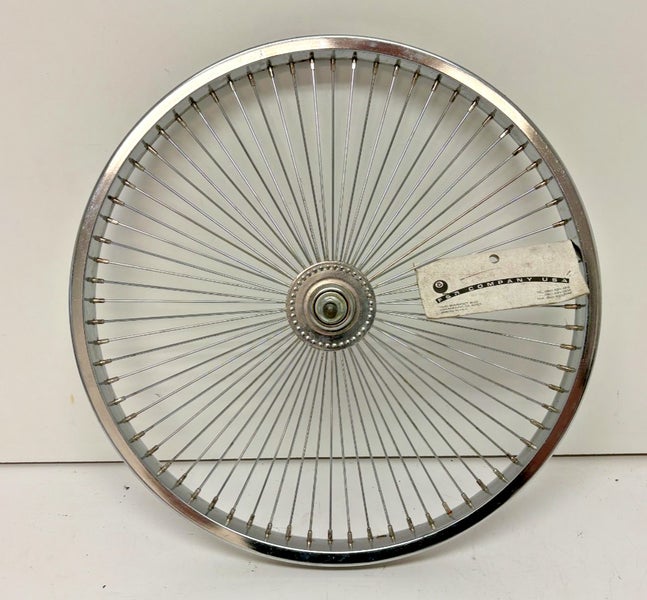F&R Company USA Chromed Steel 20" Lowrider Bicycle Bolt-On Rear Wheel NEW LOOK