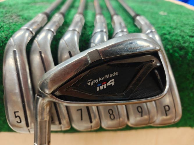 Taylormade M4 Golf Iron Set 4-PW Iron Set Regular Flex KBS MAX 85 Left Handed LH