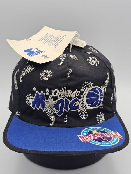 NEW Vintage Rare Orlando Magic NBA Starter Bandana Reversible Sports Srap Hat