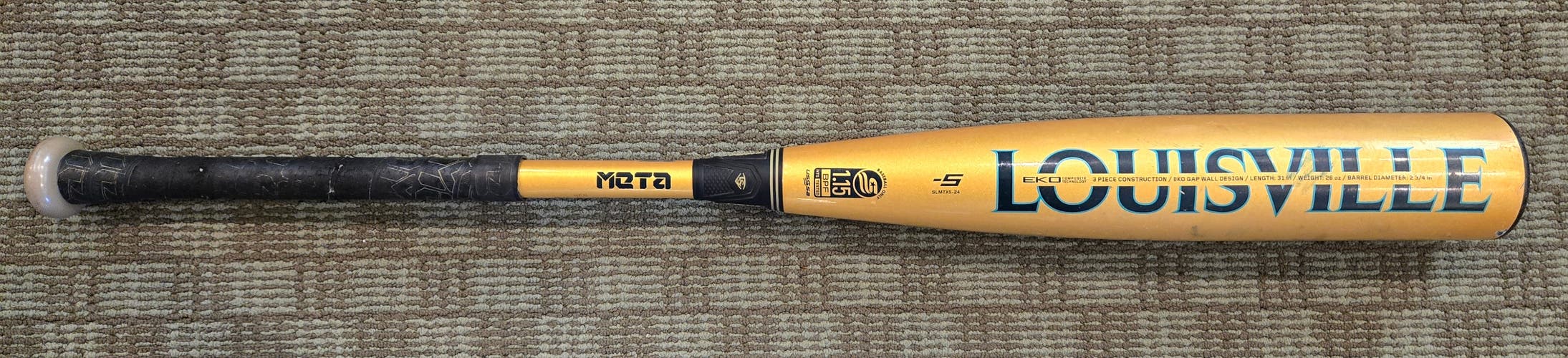 2024 Louisville Slugger Meta Composite USSSA Certified Bat (-5) 26 oz 31" (Used)