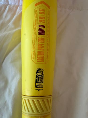2024 Easton Hype Fire Composite USSSA Certified Bat (-10) 19 oz 29" (Used)