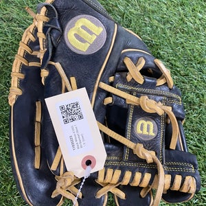 Black Wilson A1000 RH Baseball Glove 11.5" (Used)
