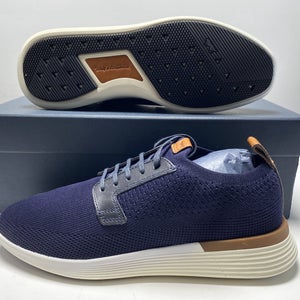 Wolf and Shepherd Swiftknit Derby Shoes Navy Blue Men's SZ 8 (WS F20 SP06 D080)