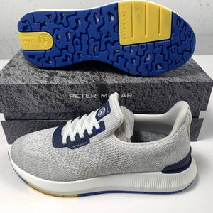 Peter Millar Hyperlight Apollo Sneaker Shoes White Men's SZ 8 (MS22EF11)